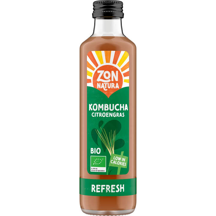 Zonnatura Biologische Kombucha Citroengras 250 ml