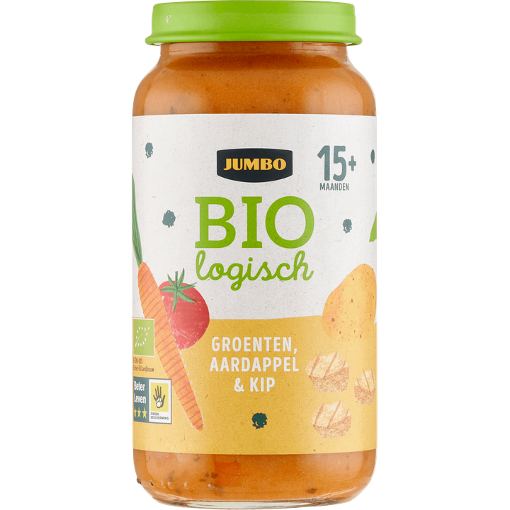 Biologisch Groenten, Aardappel & Kip 15+ Maanden