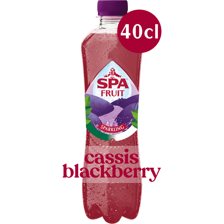 Spa FRUIT Bruisende Fruitige Frisdrank Cassis Blackberry 40cl