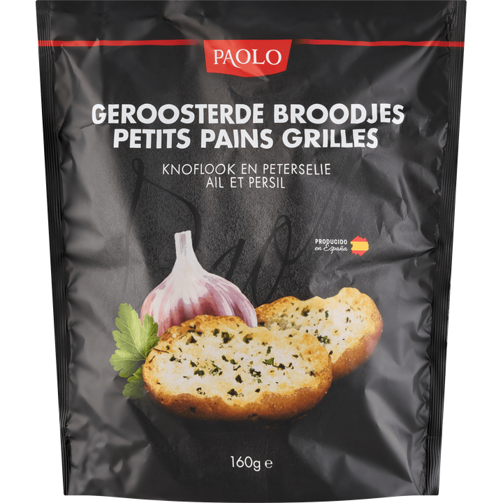 Paolo Geroosterde Broodjes Knoflook en Peterselie 160 g