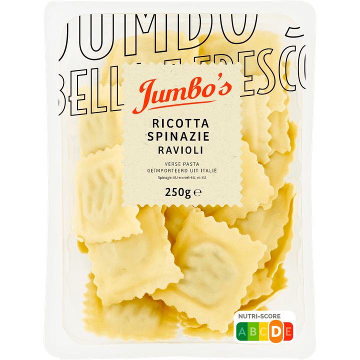 Jumbo's Verse Pasta Ricotta Spinazie Ravioli 250 g