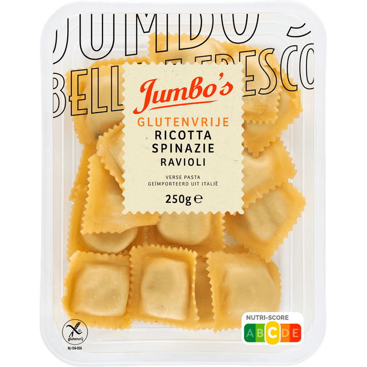 Jumbo's Verse Pasta Ravioli Ricotta Spinazie Glutenvrij 250 g