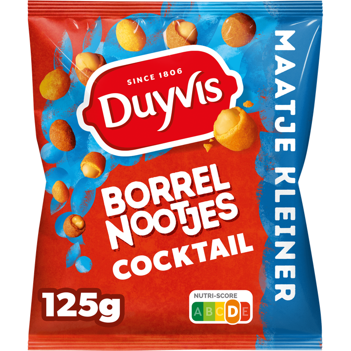 Duyvis Borrelnootjes Cocktail Pinda Noten 125 gr