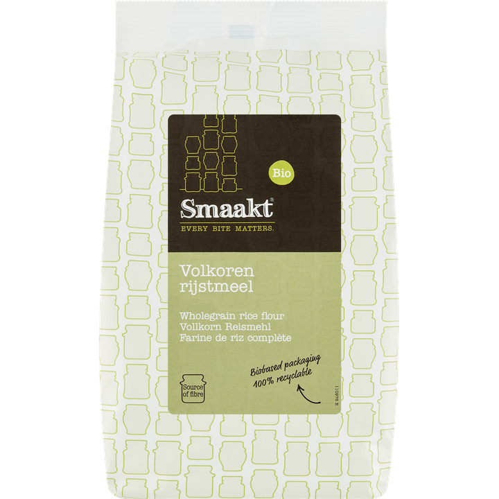 Smaakt Bio Volkoren Rijstmeel 400 g