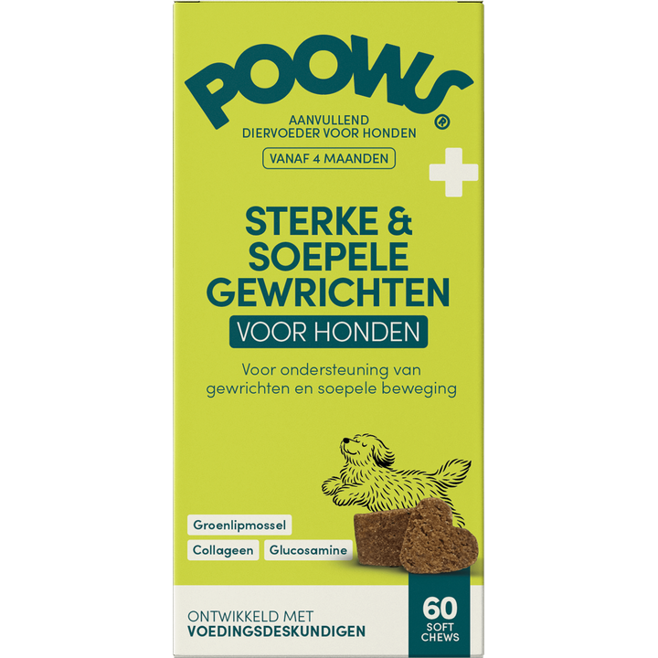 Poows Sterke & Soepele Gewrichten voor Honden 60 Soft Chews