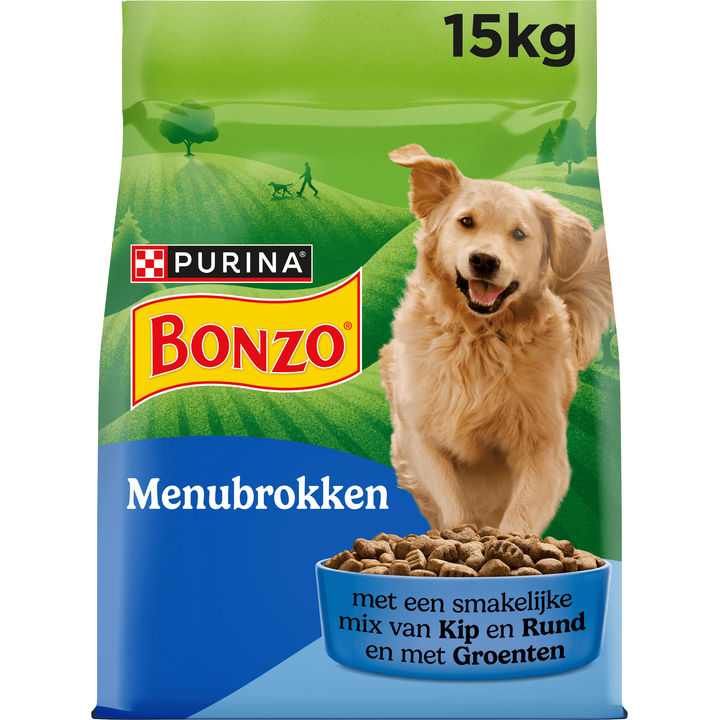 Menubrokken Hondenvoer met Kip en Groenten 15 Kg