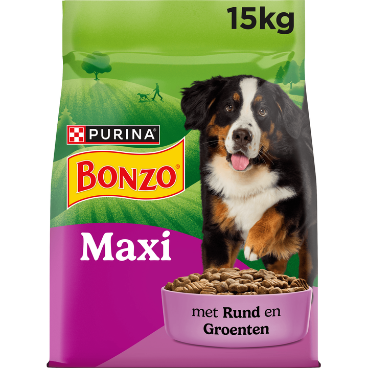 Maxi met Rund en Groenten hondenvoer 15Kg