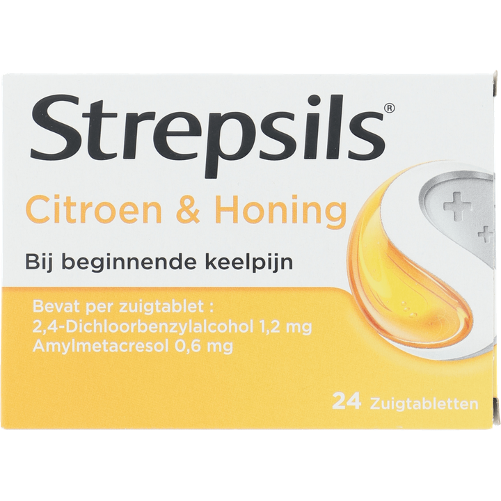 Strepsils Citroen/Honing zuigtabletten 24st