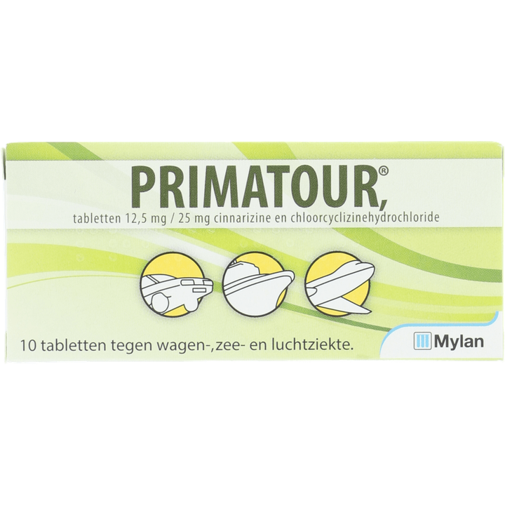 Primatour Middelen tegen Reisziekte 10 Tabletten