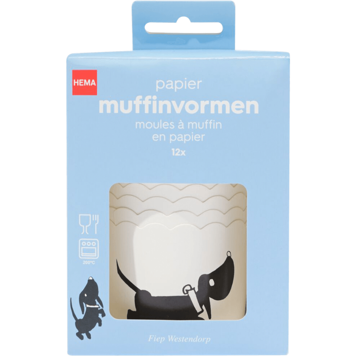 Papier Muffinvormen Takkie 12 Stuks
