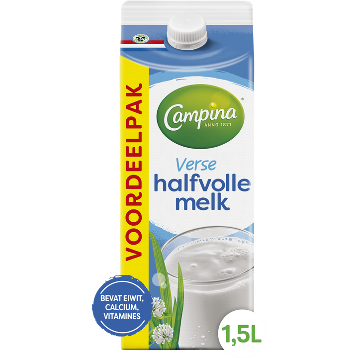Campina Verse Halfvolle Melk Voordeelpak 1,5 L