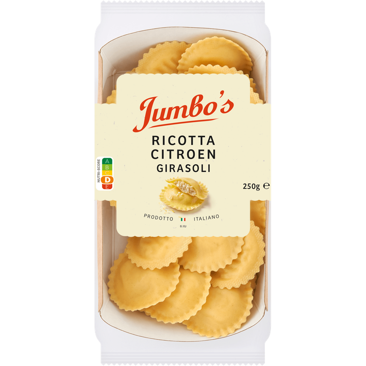Jumbo's Verse Pasta Girasoli Ricotta Citroen 250 g