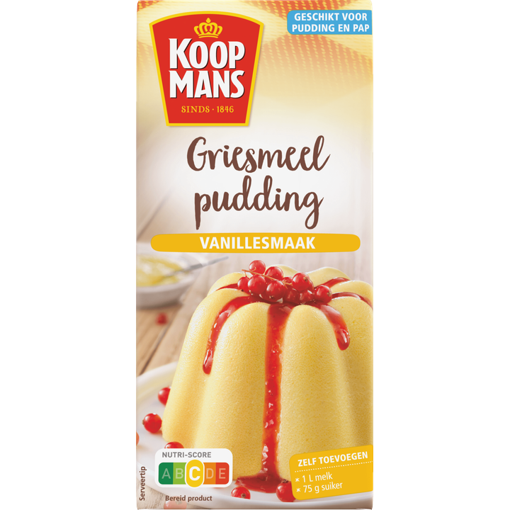 Koopmans Griesmeelpudding Vanillesmaak 500 g
