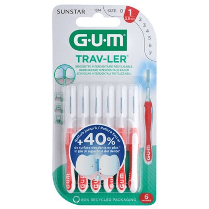 GUM Trav-Ler ISO 1 0.8 mm 1 Stuk