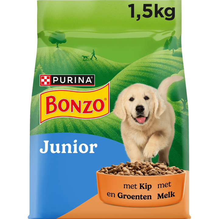 Bonzo Junior Hondenvoer met Kip en Groenten