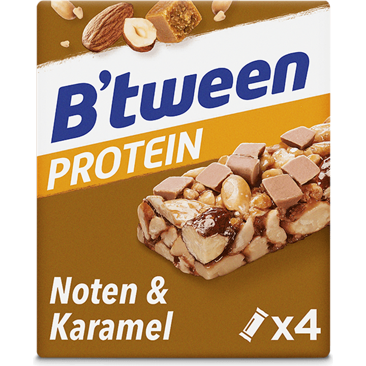 Hero B'tween Protein Noten & Karamel 4 x 24g