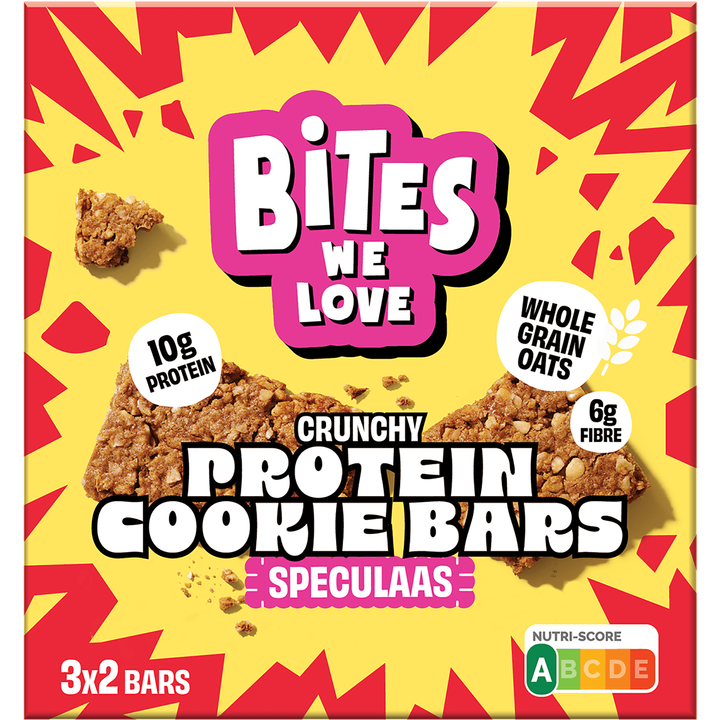 Biteswelove Crunchy Protein Cookie Bars Speculaas 120g