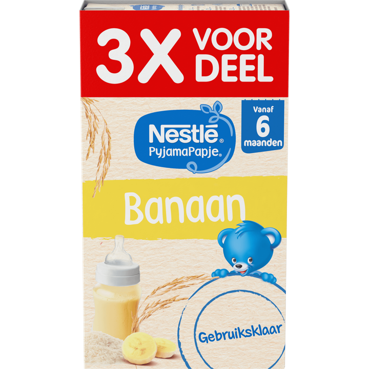 Nestlé PyjamaPapje® Banaan 6+ maanden baby pap 3 x 250 ml
