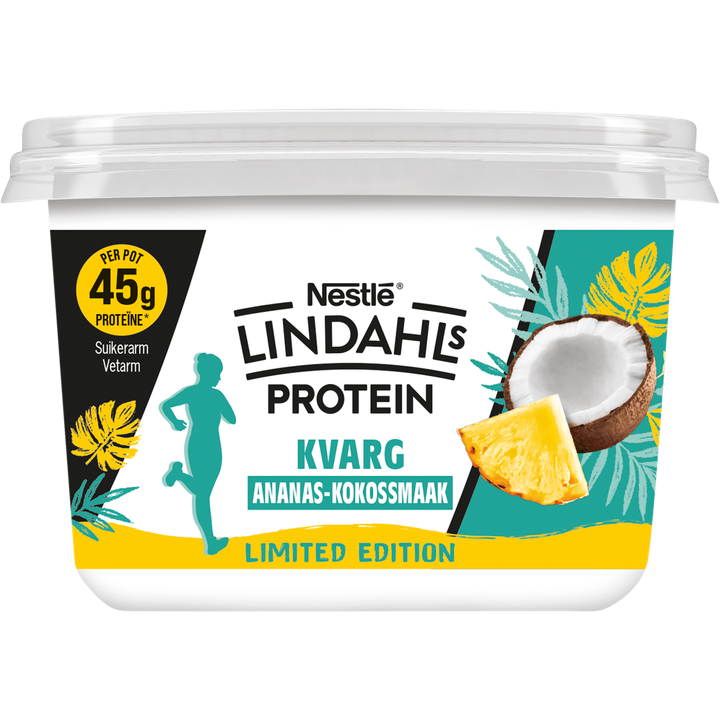 Lindahls Protein Kvarg Ananas-Kokossmaak Limited Edition 450 g