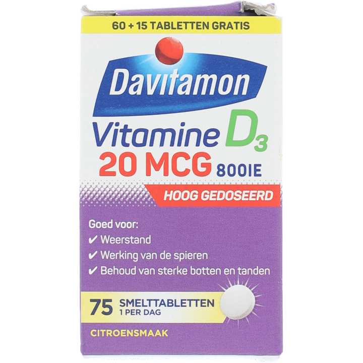  Davitamon D Forte 75 Smelttabletten