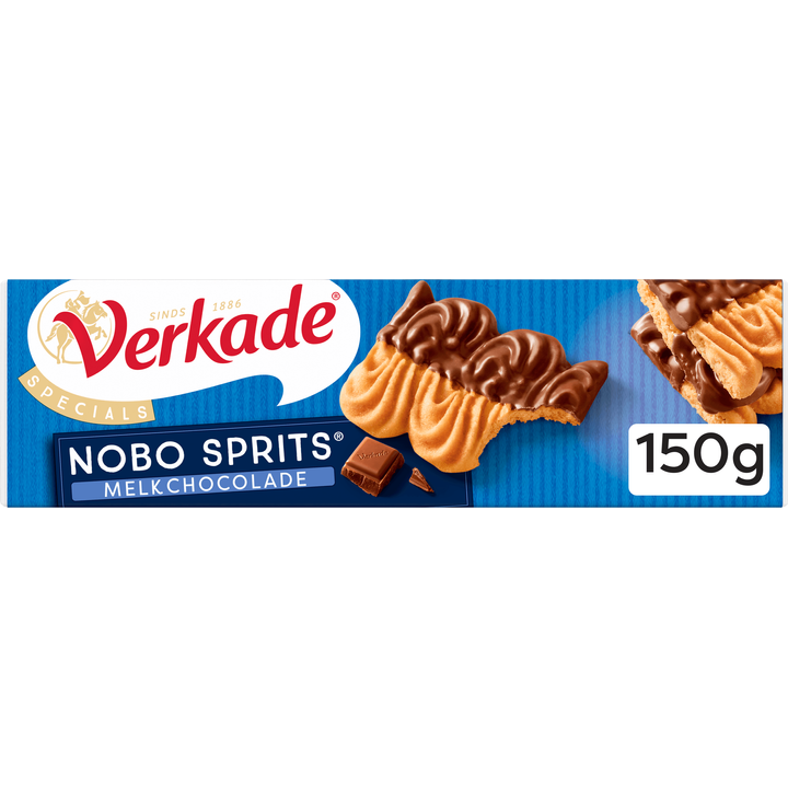 Verkade Specials Nobo Sprits koek melkchocolade 150 g