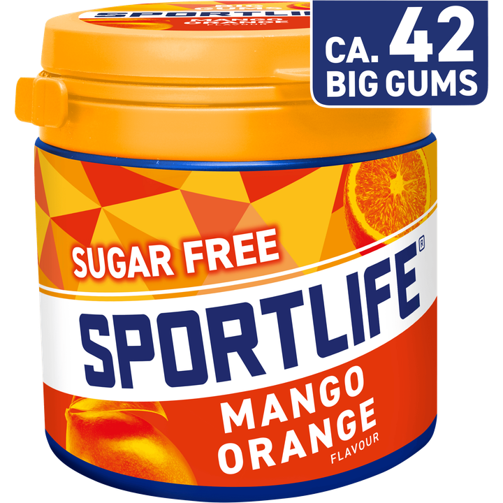 Sportlife Mango Orange Flavour Suikervrije Kauwgom 99 g