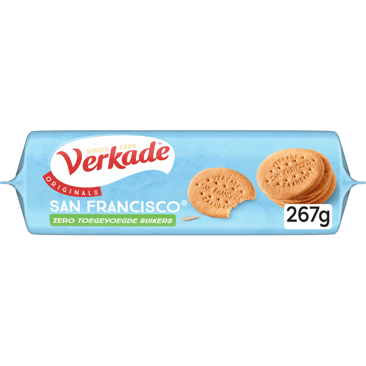 Verkade San Francisco Zero Toegevoegde Suiker koekjes