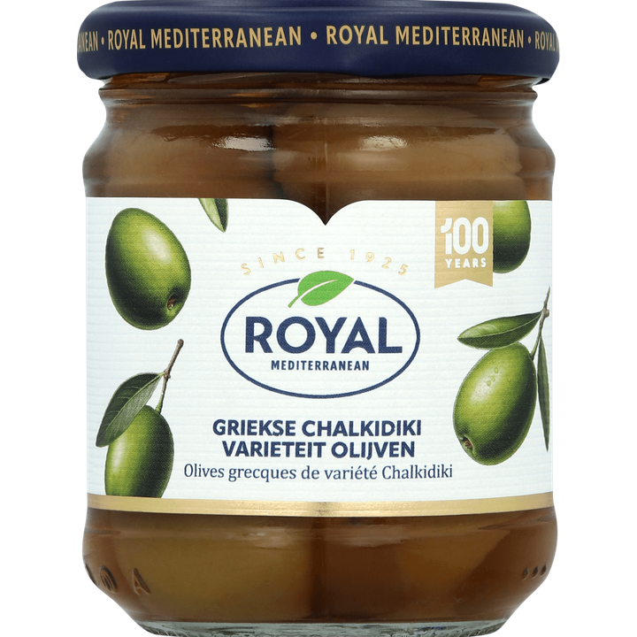 Royal Mediterranean Griekse Chalkidiki Varieteit Olijven 210 g