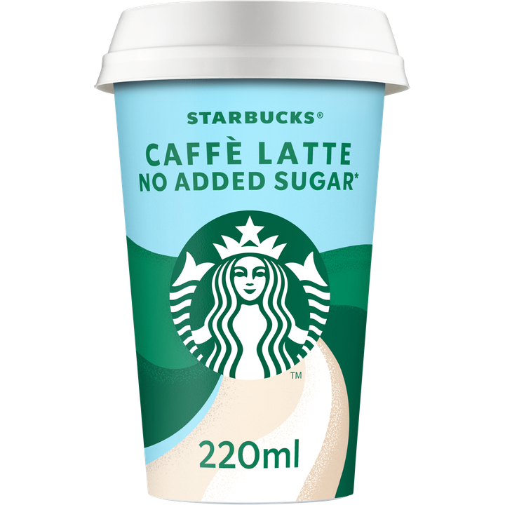 Starbucks® Caffe Latte No Added Sugar IJskoffie 220ml