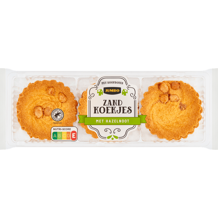 Zandkoekjes met Hazelnoot met Roomboter