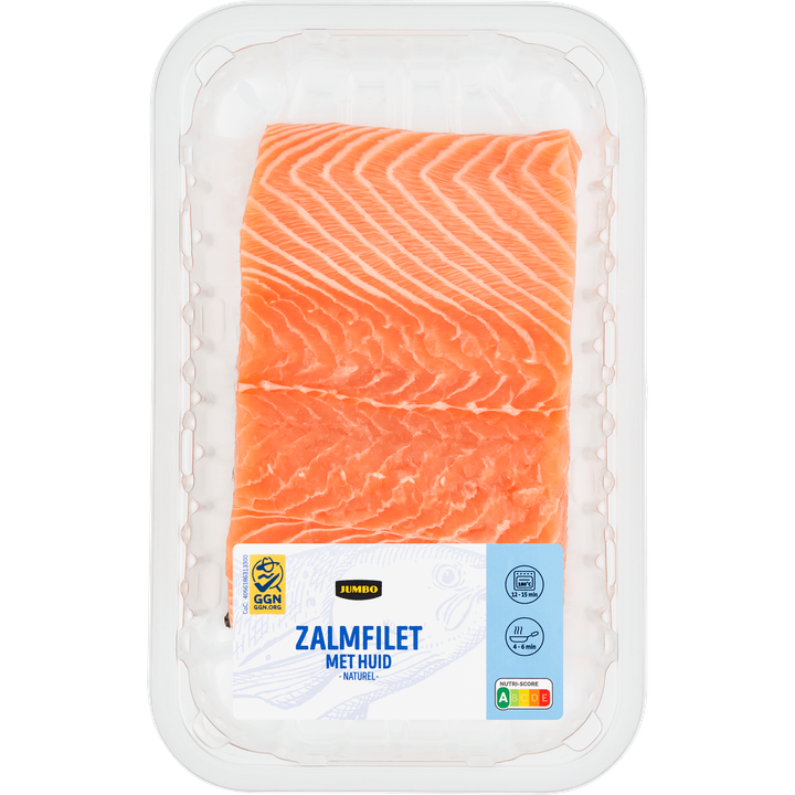 Zalmfilet met Huid Naturel ca