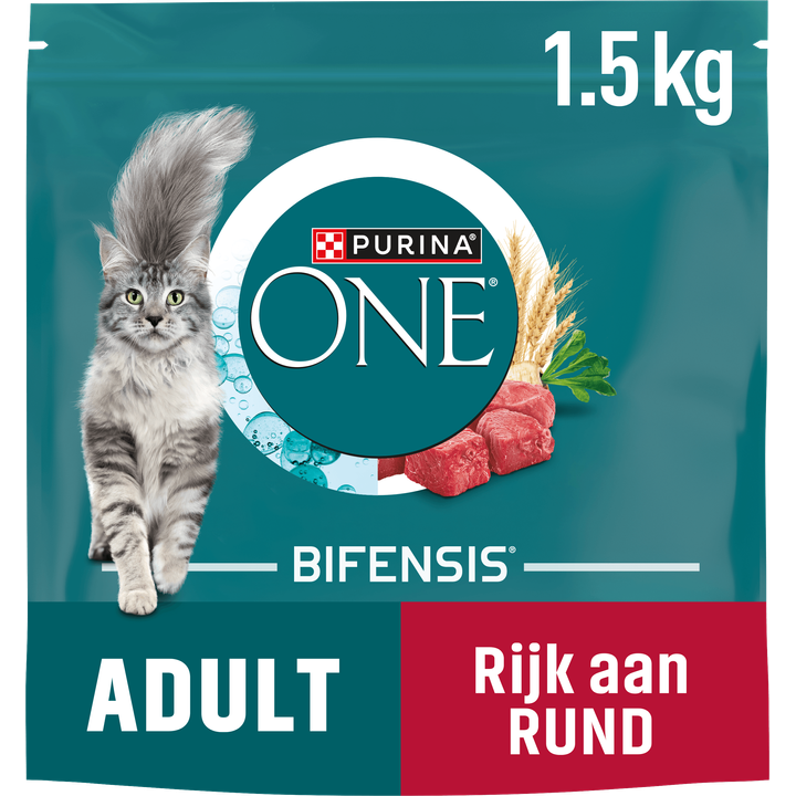 Purina® ONE Adult Rijk aan Rund kattenvoer 1,5 kg
