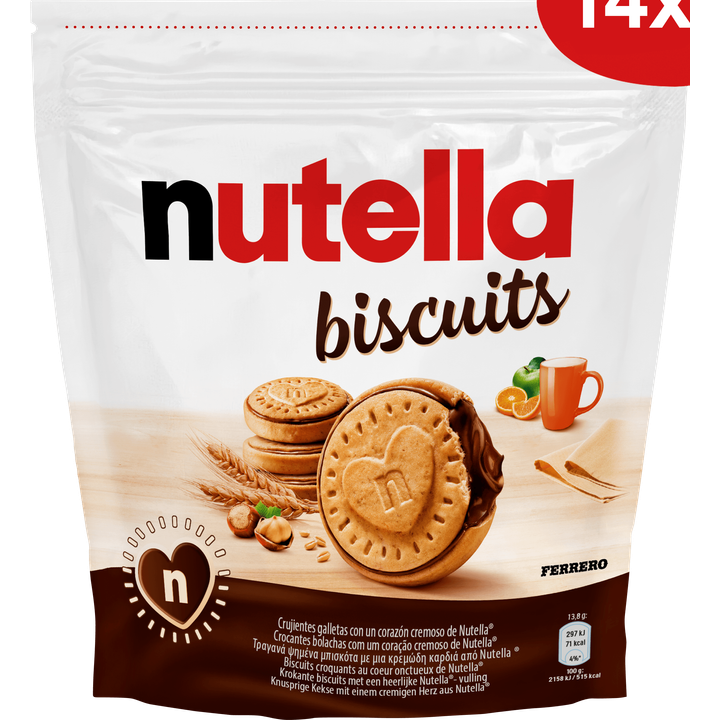 Nutella Gevulde Biscuits 14 Stuks