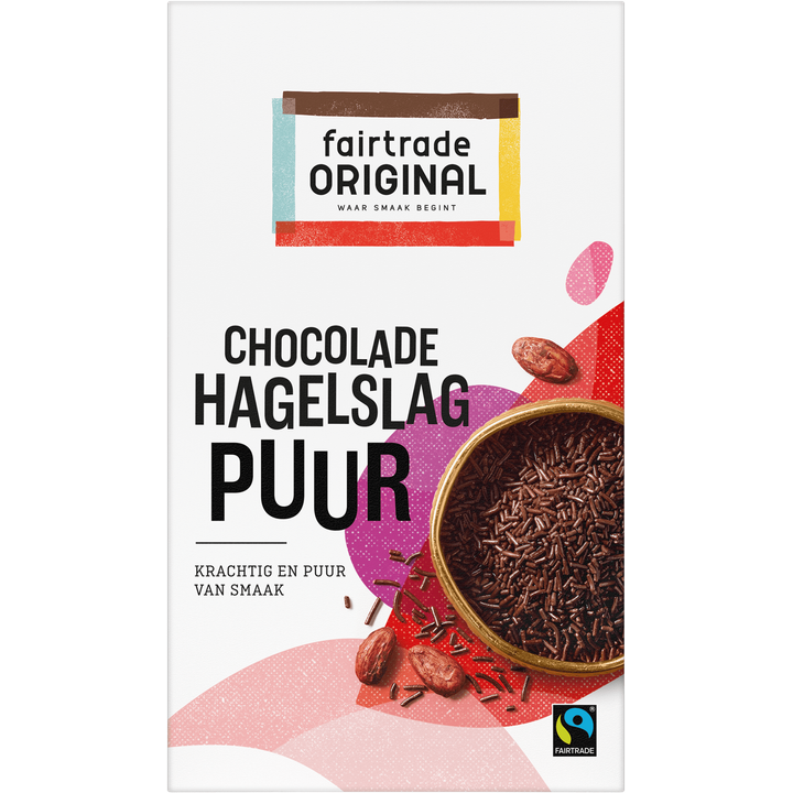 Fair trade Fairtarde Original Chocolade Hagelslag Puur 380 g