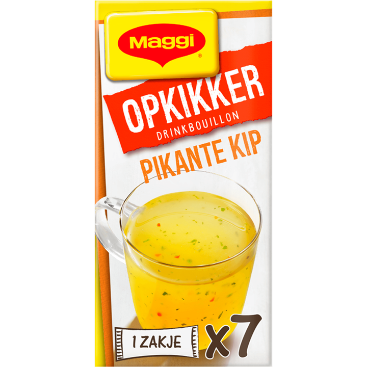 MAGGI Opkikker Drinkbouillon Pikante Kip 7 x 3,7 g