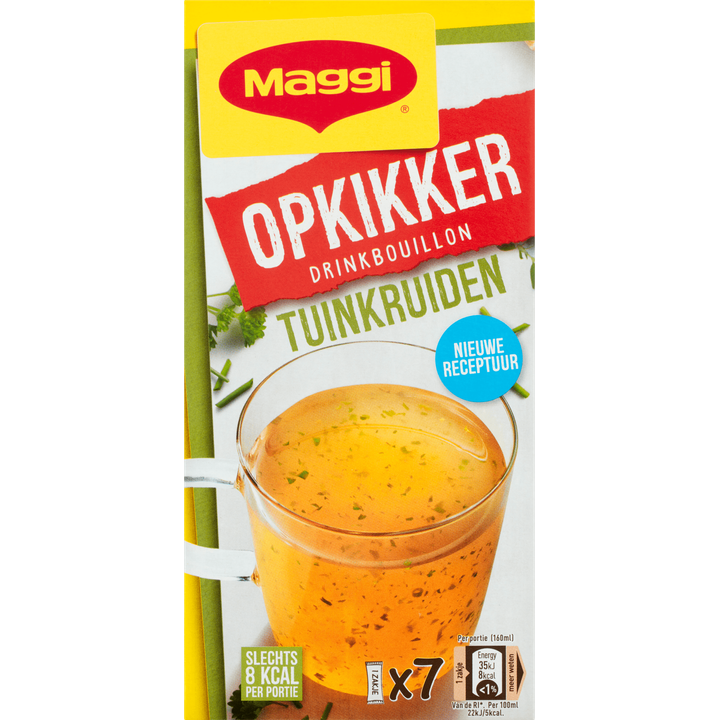 MAGGI Opkikker Drinkbouillon Tuinkruiden 7 x 3,7 g