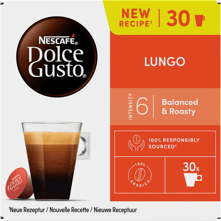 NESCAFÉ Dolce Gusto, Koffiecapsules Lungo, 30 cups, 168 gr
