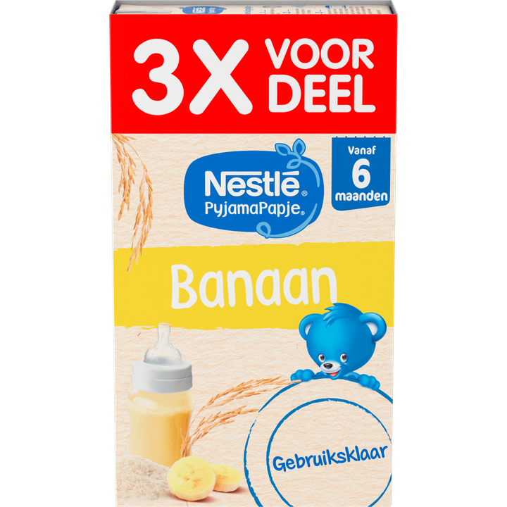 Nestlé PyjamaPapje® Banaan 6+ maanden baby pap 3 x 250 ml