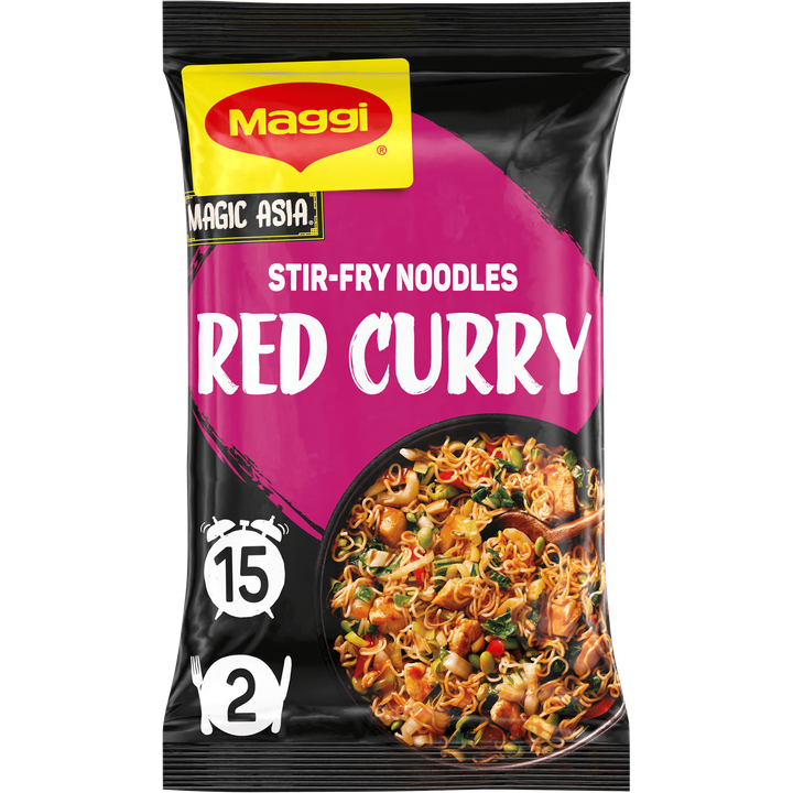 Maggi Magic Asia Stir-Fry Noodles Red Curry 185 g