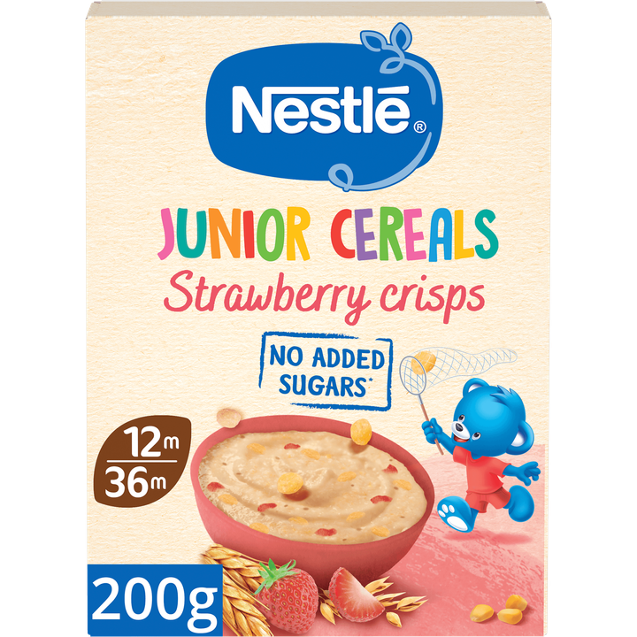 Nestlé Junior Cereals Strawberry Crisps 12m-36m 200 g