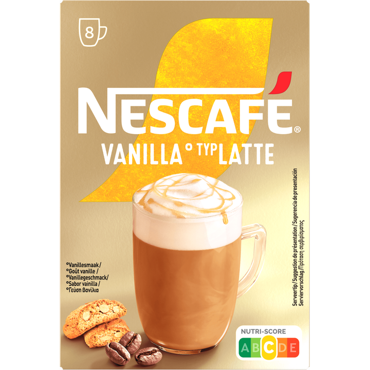 Nescafé Vanillesmaak Typ Latte 8 x 17 g
