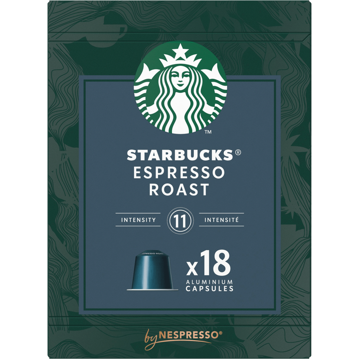 Starbucks by Nespresso Espresso Roast 18 Aluminium Capsules 99 g
