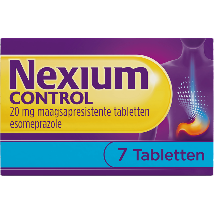 Nexium Control tabletten bij brandend maagzuur, 7 stuks