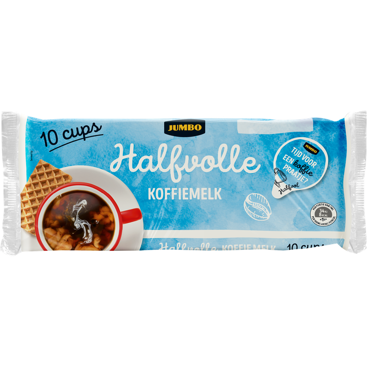 Halfvolle Koffiemelk Cups 10 Stuks