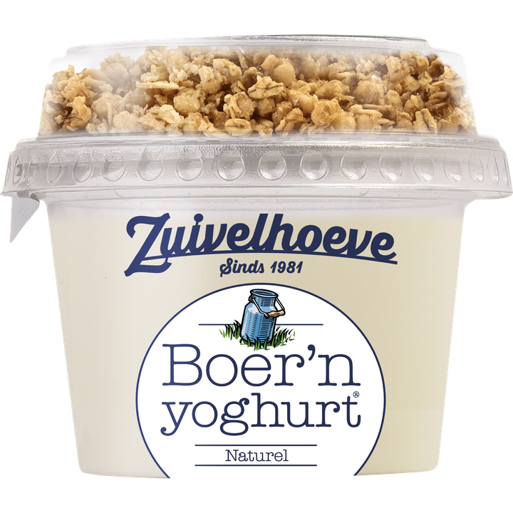 Zuivelhoeve Boer'n yoghurt® Naturel & Muesli 170 g