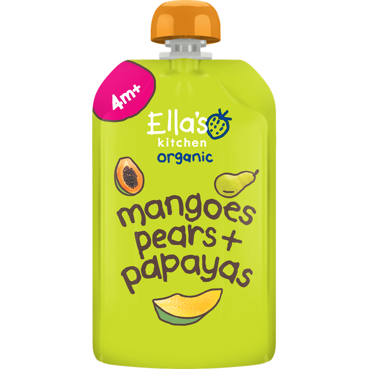 Ella's Kitchen Mango's, peren + papaya's 4+ biologisch 120 g