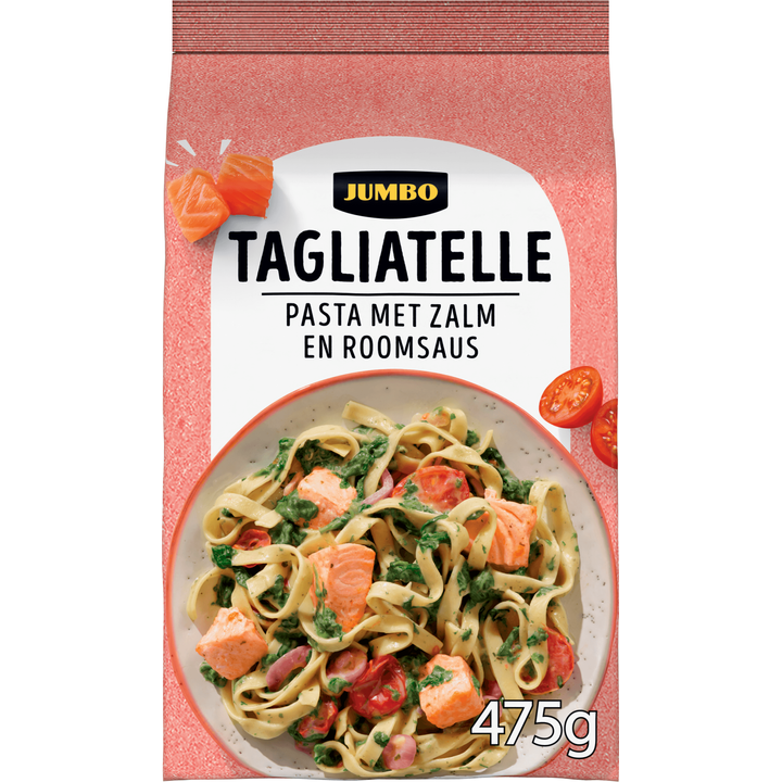 Tagliatelle Pasta met Zalm en Roomsaus