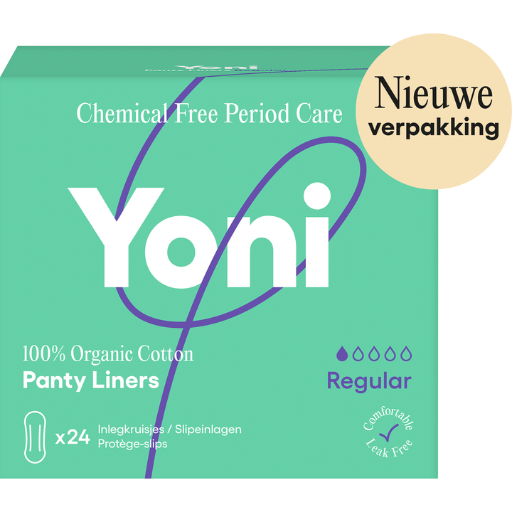 Yoni inlegkruisjes regular 100% biologisch katoen 24 stuks