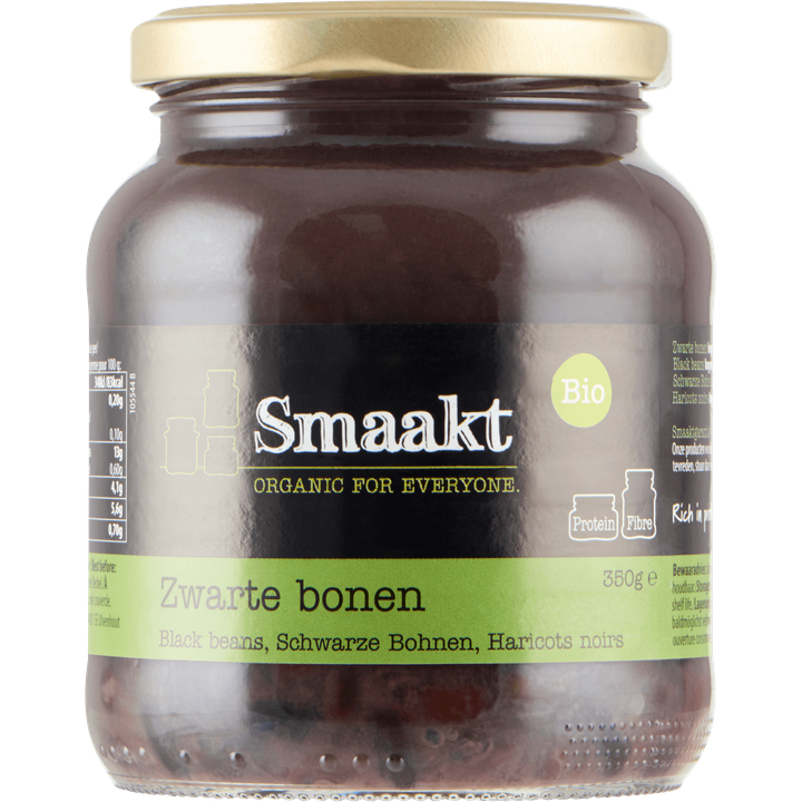 Smaakt Bio Zwarte Bonen 350 g 