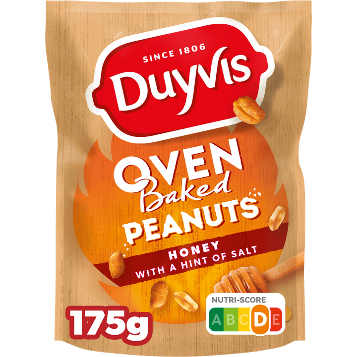 Duyvis Oven Baked Pinda's Honing 175 gr